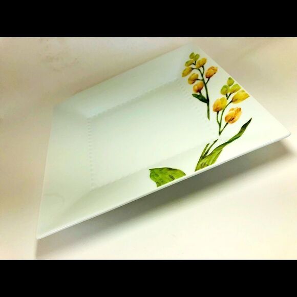 Set of (2) - NORITAKE AZUMA NO MICHI FLORAL № 1654 Square Plate - Picture 3 of 12